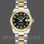 Replica Rolex Datejust 179163 Black Diamond Dial Domed Dezel 26MM Lady Replica Uhr