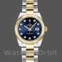 Replica Rolex Datejust 179163 Blue Diamond Dial Domed Dezel 26MM Lady Replica Uhr