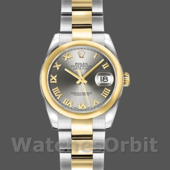 Replica Rolex Datejust 179163 Grey Dial Domed Bezel 26MM Lady Replica Uhr