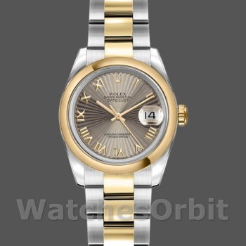 Replica Rolex Datejust 179163 Sunbeam Gray Dial Domed Bezel 26MM Lady Replica Uhr
