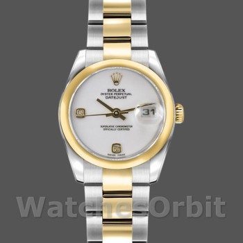 Replica Rolex Datejust 179163 White Dial Diamond Domed Bezel 26MM Lady Replica Uhr