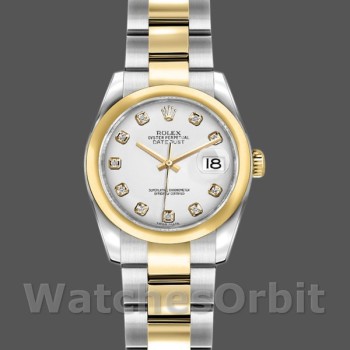 Replica Rolex Datejust 179163 White Diamond Dial Domed Bezel 26MM Lady Replica Uhr