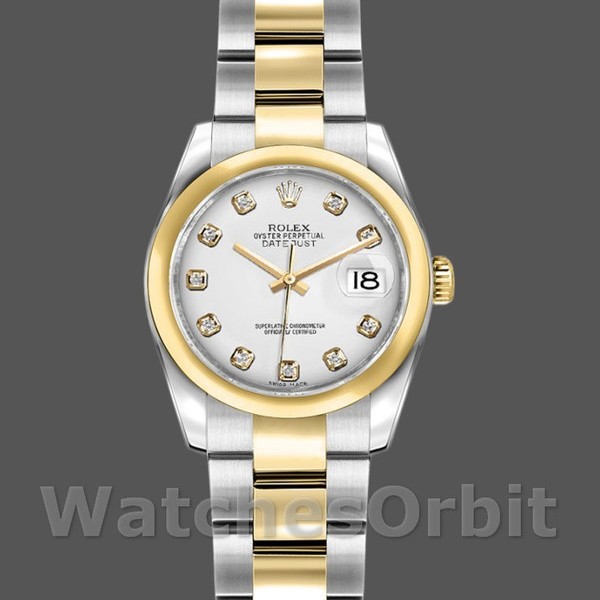 Replica Rolex Datejust 179163 White Diamond Dial Domed Bezel 26MM Lady Replica Uhr Exklusive Damen Replica Uhr kaufen
