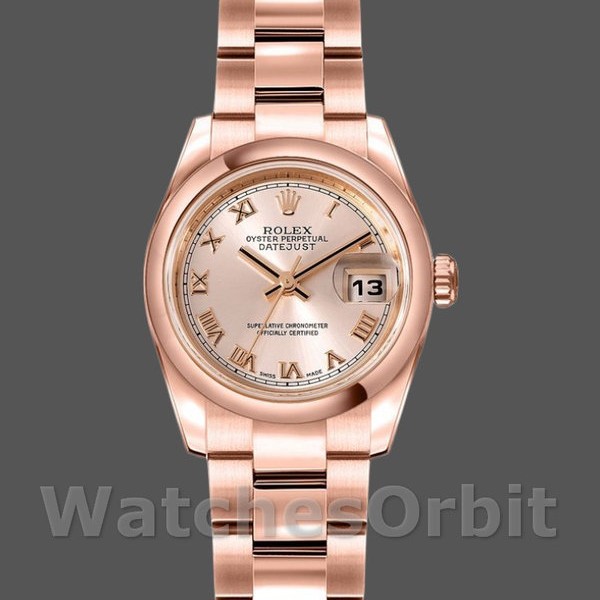 Replica Rolex Datejust 179165 Everose Gold Pink Roman Dial 26MM Lady Replica Uhr Exklusive Damen Replica Uhr kaufen