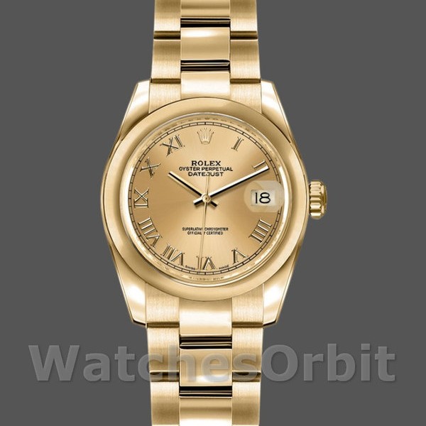 Replica Rolex Datejust 179168 Smooth Domed Champagne Roman Dial 26MM Lady Replica Uhr Exklusive Damen Replica Uhr kaufen