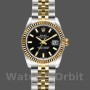 Replica Rolex Datejust 179173 Black Index Dial Fluted Bezel 26MM Lady Replica Uhr