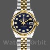Replica Rolex Datejust 179173 Blue Diamond Dial Fluted Bezel 26MM Lady Replica Uhr Exklusive Damen Replica Uhr kaufen