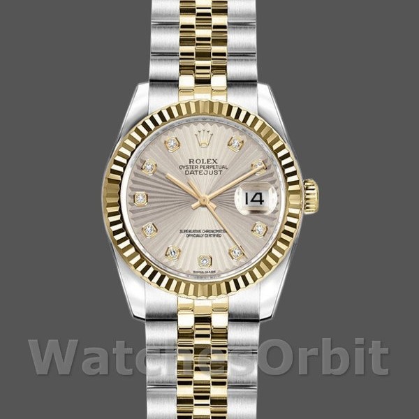 Replica Rolex Datejust 179173 Ivory Sunbeam Diamond Dial Fluted Bezel 26MM Lady Replica Uhr Exklusive Damen Replica Uhr kaufen