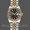 Replica Rolex Datejust 179173 Jubilee Black Diamond Dial Fluted Bezel 26MM Lady Replica Uhr Exklusive Damen Replica Uhr kaufen