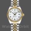 Replica Rolex Datejust 179173 Weiß Arabische Ziffern Zifferblatt Geriffelte Lünette 26MM Lady Replica Uhr Exklusive Damen Replica Uhr kaufen