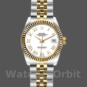 Replica Rolex Datejust 179173 Weißes römisches Zifferblatt 26MM Lady Replica Uhr