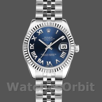 Replica Rolex Datejust 179174 Blue Roman Numeral Dial 26MM Lady Replica Uhr