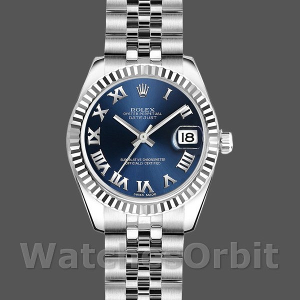 Replica Rolex Datejust 179174 Blue Roman Numeral Dial 26MM Lady Replica Uhr Exklusive Damen Replica Uhr online kaufen