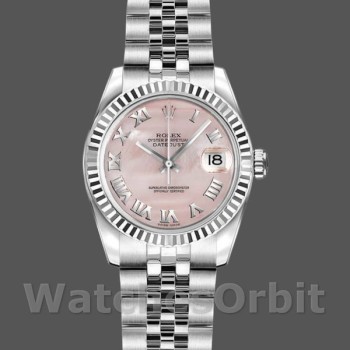 Replica Rolex Datejust 179174 Mother of Pearl Pink Dial Fluted Bezel 26MM Lady Replica Uhr