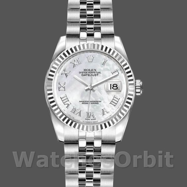 Replica Rolex Datejust 179174 Mother Of Pearl White Dial Fluted Bezel 26MM Lady Replica Uhr Exklusive Damen Replica Uhr online kaufen