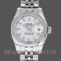 Replica Rolex Datejust 179174 White Index Dial Fluted Bezel 26MM Lady Replica Uhr