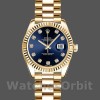 Replica Rolex Datejust 179178 Blue Diamonds Dial Gelbgold 26MM Lady Replica Uhr Exklusive Damen Replica Uhr kaufen