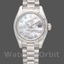 Replica Rolex Datejust 179179 Mother of Pearl Diamond Dial Fluted Bezel 26MM Lady Replica Uhr