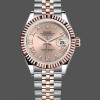Replica Rolex Datejust 278271 Sun Dust Roman Dial Two Tone Rose Gold Fluted Bezel Jubilee Schlichte Schönheit