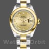 Replica Rolex Datejust 279163 Champagner Römische Ziffern Zifferblatt Gewölbte Lünette 28mm Lady Replica Uhr Exklusives Design