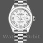 Replica Rolex Datejust 279166 Weißes römisches Zifferblatt mit gewölbter Lünette 28mm Lady Replica Uhr