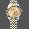Replica Rolex Datejust 279173 Champagner Index Zifferblatt Geriffelte Lünette 28mm Lady Replica Uhr Alltagsfreundlich