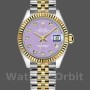 Replica Rolex Datejust 279173 Lavender Purple Diamond Dial Fluted Bezel 28mm Lady Replica Uhr