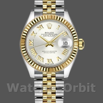 Replica Rolex Datejust 279173 Silber Römische Ziffern Zifferblatt Geriffelte Lünette 28mm Lady Replica Uhr