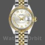 Replica Rolex Datejust 279173 Silber Römische Ziffern Zifferblatt Geriffelte Lünette 28mm Lady Replica Uhr