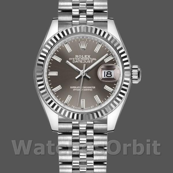 Replica Rolex Datejust 279174 Edelstahl Dunkelgrau Index Zifferblatt 28mm Lady Replica Uhr Ideal für Damen