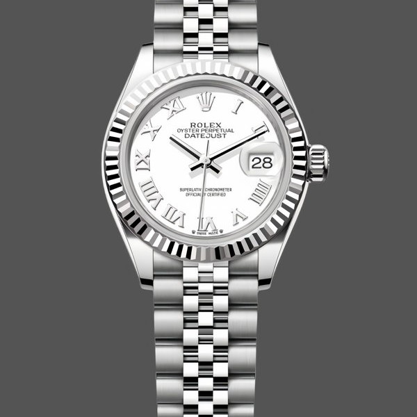 Replica Rolex Datejust 279174 Edelstahl Silber Römische Ziffern Zifferblatt 28mm Lady Replica Uhr Schweizer Präzision