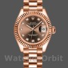 Replica Rolex Datejust 279175 Chocolate Diamonds Dial Fluted Bezel 28mm Lady Replica Uhr Modebewusste Damen
