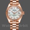 Replica Rolex Datejust 279175 Mother Of Pearl Diamonds Dial Fluted Bezel 28mm Lady Replica Uhr Zarte Verarbeitung