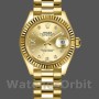 Replica Rolex Datejust 279178 Champagner Diamant Zifferblatt geriffelte Lünette 28mm Lady Replica Uhr
