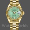 Replica Rolex Datejust 279178 Mint Green Diamond Dial Fluted Bezel 28mm Lady Replica Uhr Schlichte Schönheit