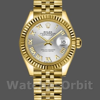 Replica Rolex Datejust 279178 Silber Römisches Zifferblatt Gelbgold 28mm Lady Replica Uhr