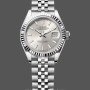 Replica Rolex Datejust 28 Automatik Silber Zifferblatt Weißgold und Stahl M279174 0005 Damenuhr