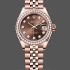 Replica Rolex Datejust 28 Chocolate Diamond Dial m279135rbr 0018 Damen Replica Uhr Luxuriöser Stil