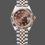 Replica Rolex Datejust 28 Chocolate Index Stahl & Roségold m279171 0009 Damenuhr