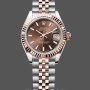 Replica Rolex Datejust 28 Chocolate Index Stahl & Roségold m279171 0017