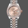 Replica Rolex Datejust 28 Oystersteel und Everose Gold m279381rbr 0027 Damen-Uhr