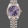 Replica Rolex Datejust 28 Rose Dial Purple Gold m279381rbr 0015 Lady Uhr Ideal für Damen