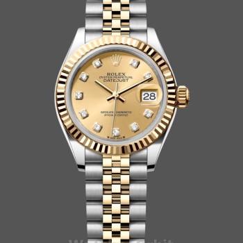 Replica Rolex Datejust 28mm Edelstahl und Gelbgold m279173 0011 Damenuhr