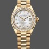 Replica Rolex Datejust 28mm Yellow Gold MOP Dial M279138RBR 0015 Damenuhr Schlichte Schönheit