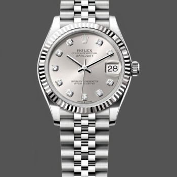 Replica Rolex Datejust 31 und 41mm Oystersteel Silber Zifferblatt m278274 0030