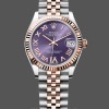 Replica Rolex Datejust 31 Aubergine Pave Roman Dial M278271 0020 Damen Uhr Feminine Ausstrahlung