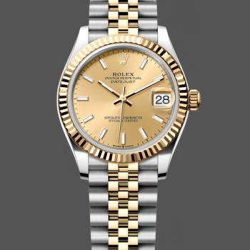 Replica Rolex Datejust 31 Champagner Zifferblatt 278273 0014 Damen Uhr