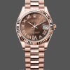 Replica Rolex Datejust 31 Everose Gold Chocolate Dial m278275 0025 Elegante Materialien