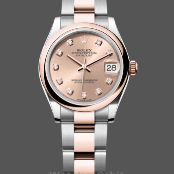 Replica Rolex Datejust 31 Everose Gold Rose Diamond Dial M278241 0023 Damen Uhr