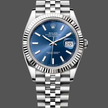Replica Rolex Datejust 31 Fluted Bezel Blue Dial m278274 Damen Uhr